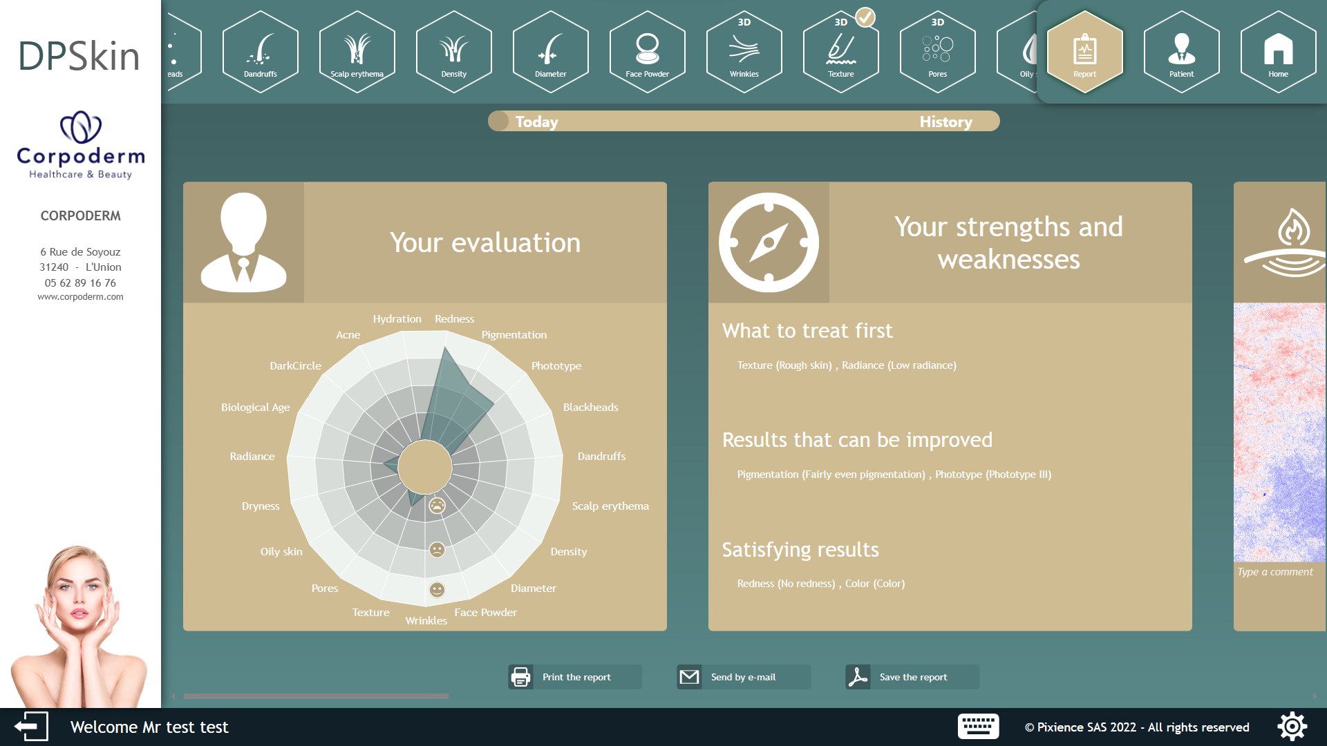 History of skin analysis assessments